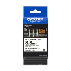 HSE221E 9.0mm(Black On White) Heat Shrink Tube Tape (was HSE221)