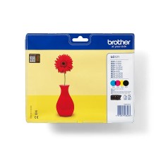 LC121VALBP VALUE PACK BK,C,M,Y 300p EACH BROTHER LC121VALBP